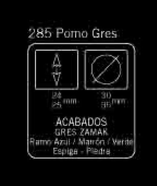 Bouton rustique en grès 285 Bernial A2852