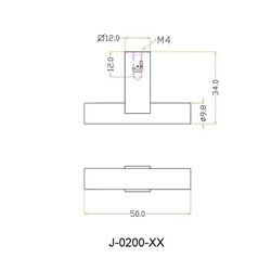 Bouton tubulaire JOLIE CORE - Bronze antique