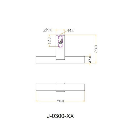 Bouton tubulaire JOLIE CORE - Bronze antique