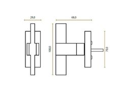 Poignée de fenêtre modèle VILLE J-1990 Jolie