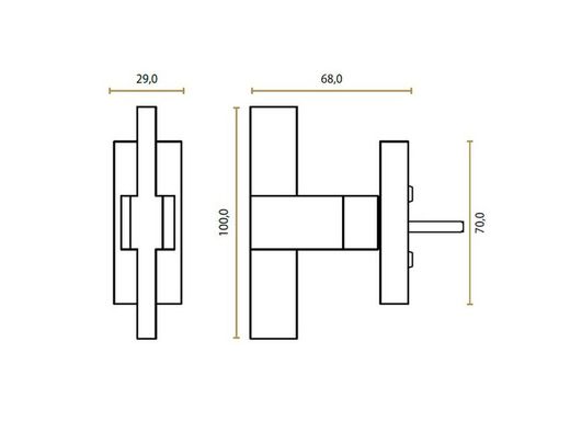 Poignée de fenêtre modèle VILLE J-1990 Jolie