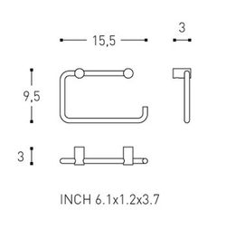 Porte-serviettes Logic 2260254 Cosmic WC2153CR00