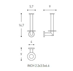 Architecte 2050196 Cosmic WC2053CR00 Presse-papiers vertical
