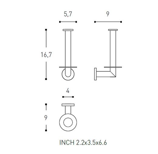 Architecte 2050196 Cosmic WC2053CR00 Presse-papiers vertical
