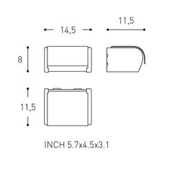 Porte-rouleau d'architecte 2050159 Cosmic WC2051CR00