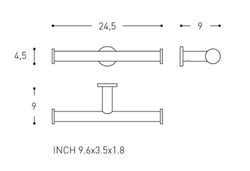 Porte-papier toilette Architect 2050157 Cosmic WC2052CR00