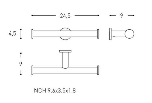 Porte-papier toilette Architect 2050157 Cosmic WC2052CR00