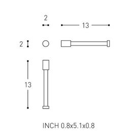 Porte-papier toilette Logic 2260258 Cosmic WC2150CR00