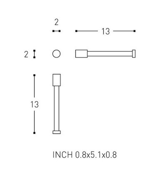 Porte-papier toilette Logic 2260258 Cosmic WC2150CR00