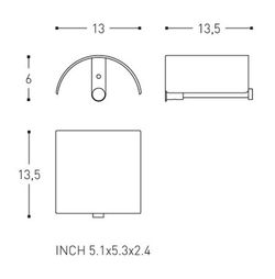 Porte-papier toilette Logic 2260259 Cosmic WC2151CR00