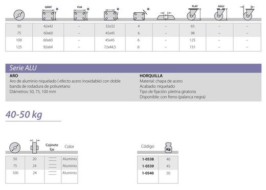 Roue 1-0538 Alex VR0538NSCF