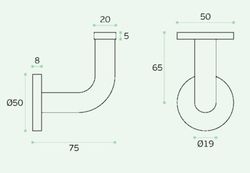 Support de main courante IN.18.130 JNF KE1810IM00
