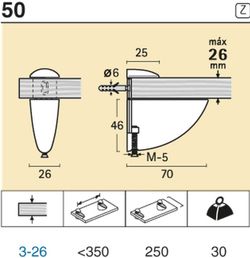 Support Pelican 30 kg 50 Réunion industrielle SM2431PL00