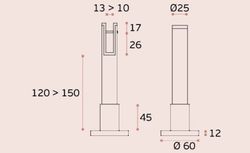 Support de jambe SM.025 JNF WC9002IM00