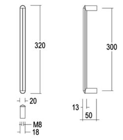 Quincalux MA0170 PALMA 193 Poignée