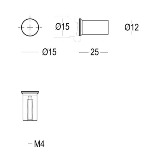 Poignée 198-15 Athéna Quincalux A6195