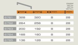 Poignée 6765-6764 6763-6761 Timbre A6761