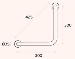Poignée pour barre de soutien pour personne handicapée IN.12.010 JNF MA6975IM30