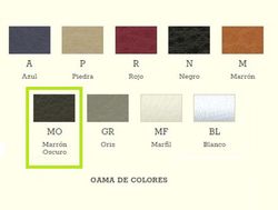 Poignée de traction plate en cuir C&P A6016