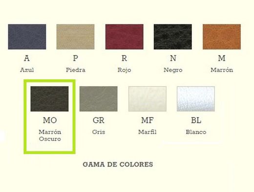 Poignée de traction plate en cuir C&P A6016