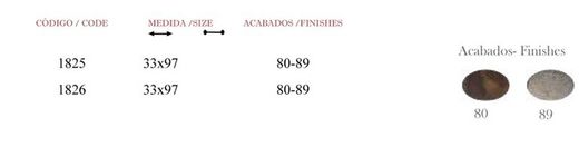 Poignée avec plaque 1826 1825 Manigrip A5825