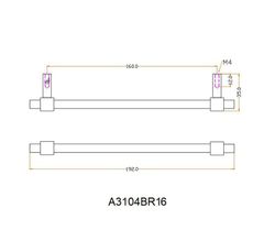 Poignée de tiroir Jolie CROSS en bronze antique