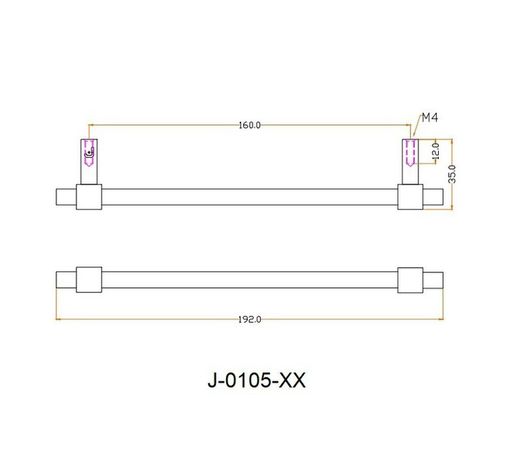 Poignée noire Jolie CROSS