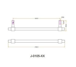 Poignée de tiroir Jolie CROSS en argent antique