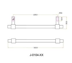 Poignée de tiroir Jolie CROSS en argent antique