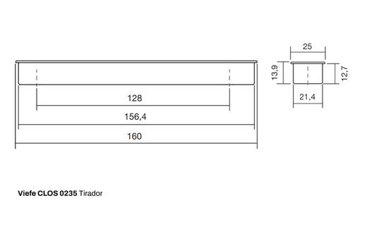 Poignée de chasse d'eau rétractable 0235 CLOS par Viefe AC2351