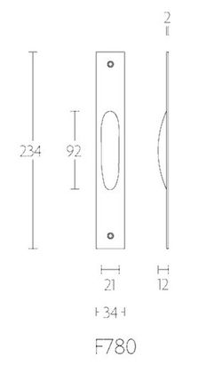 Poignée encastrée Formani Timeless AC0870NS00