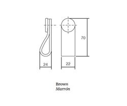 Viefe A4041PI70 poignée verticale 0404 FLEXA