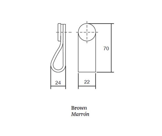 Viefe A4041PI70 poignée verticale 0404 FLEXA
