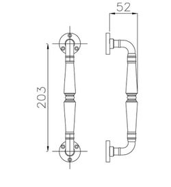 Poignée Ginevra 40MD202 Reguitti MA0240NM00