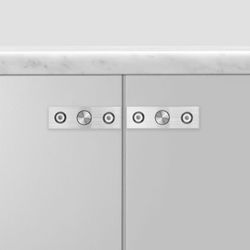 Poignée LINEAR Buster + Punch avec plaque A2501