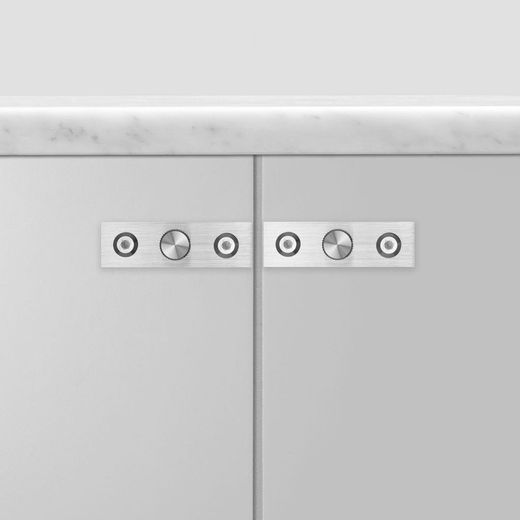 Poignée LINEAR Buster + Punch avec plaque A2501