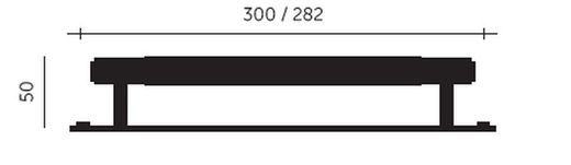 Poignée texturée Buster + Punch avec plaque A2620