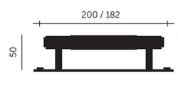 Poignée texturée Buster + Punch avec plaque A2620