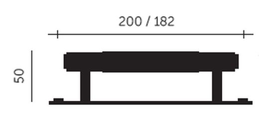 Poignée texturée Buster + Punch avec plaque A2620