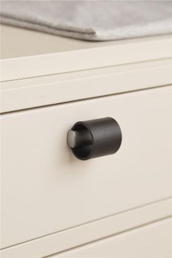 Tambour 543360032 Furnipart A5433 poignée en cuir nickelé