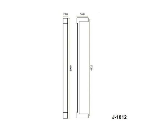 JOLIE ANVIL manche plat en or antique
