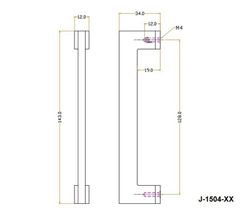 Poignée plate JOLIE EVOKE noire