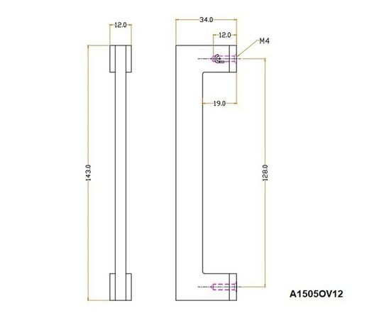 Poignée plate JOLIE EVOKE en or antique