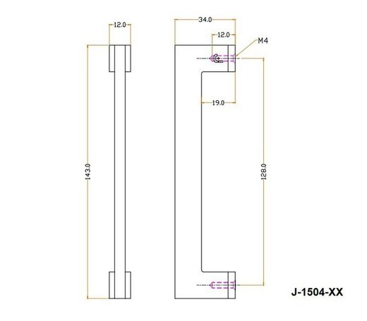 Poignée plate JOLIE EVOKE en argent antique