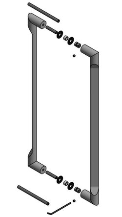 Formani MA2827 GL501 PA RIVIO Ensemble de poignées de porte