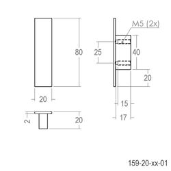 Poignée 159 Quincalux A4159