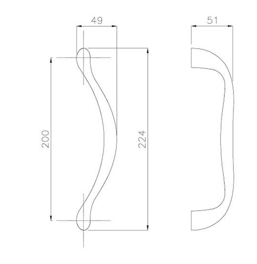 Poignée Sun 20 320MS Reguitti MA0320CM00