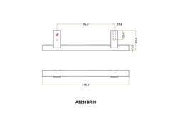 Poignée tubulaire Jolie CORE en bronze antique