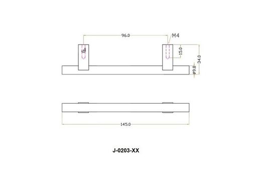 Poignée tubulaire CORE en vieil or Jolie