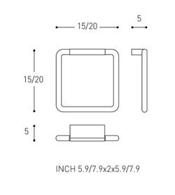 Anneau porte-serviettes Projet 2510171 Cosmic WC2358CR15